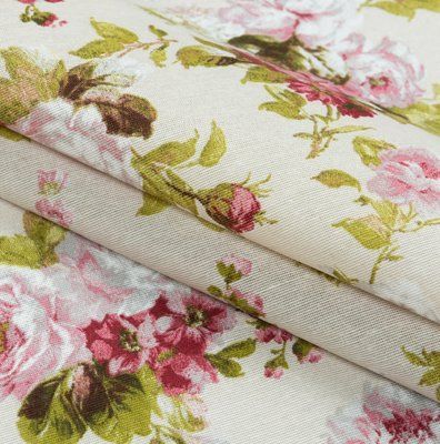 Декоративна тканина лонета Флорал / FLORAL квіти великі фуксія tk161175 фото