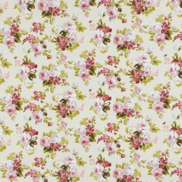 Декоративна тканина лонета Флорал / FLORAL квіти великі фуксія tk161175 фото