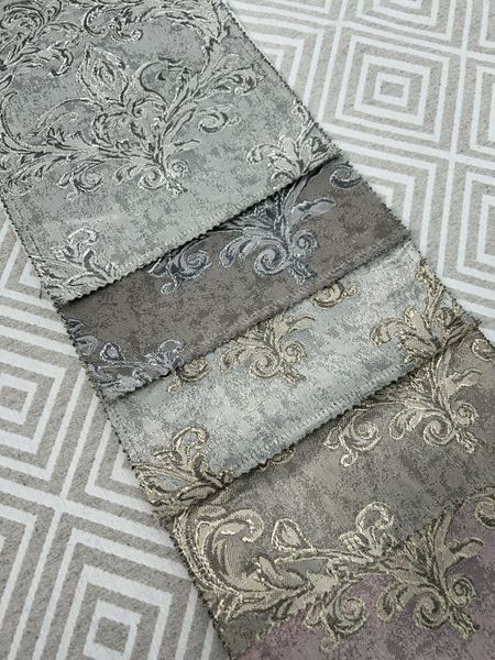 Нарядная классическая портьера с легким отливом DAMASK 17972 V &mdash; 2 фото