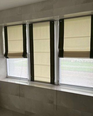 Римська штора обрамлена кантом RМ136 фото