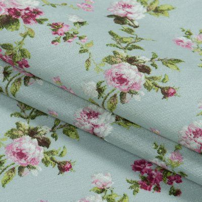 Декоративна тканина лонета Флорал / FLORAL квіти великі фуксія tk161180 фото