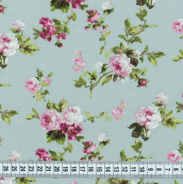 Декоративна тканина лонета Флорал / FLORAL квіти великі фуксія tk161180 фото