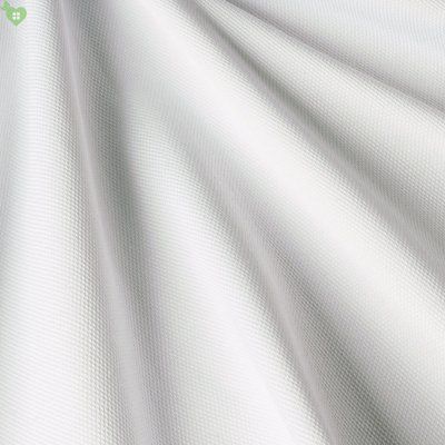 Скатертні тканини для ресторану в рубчик білосніжна 320v3 фото